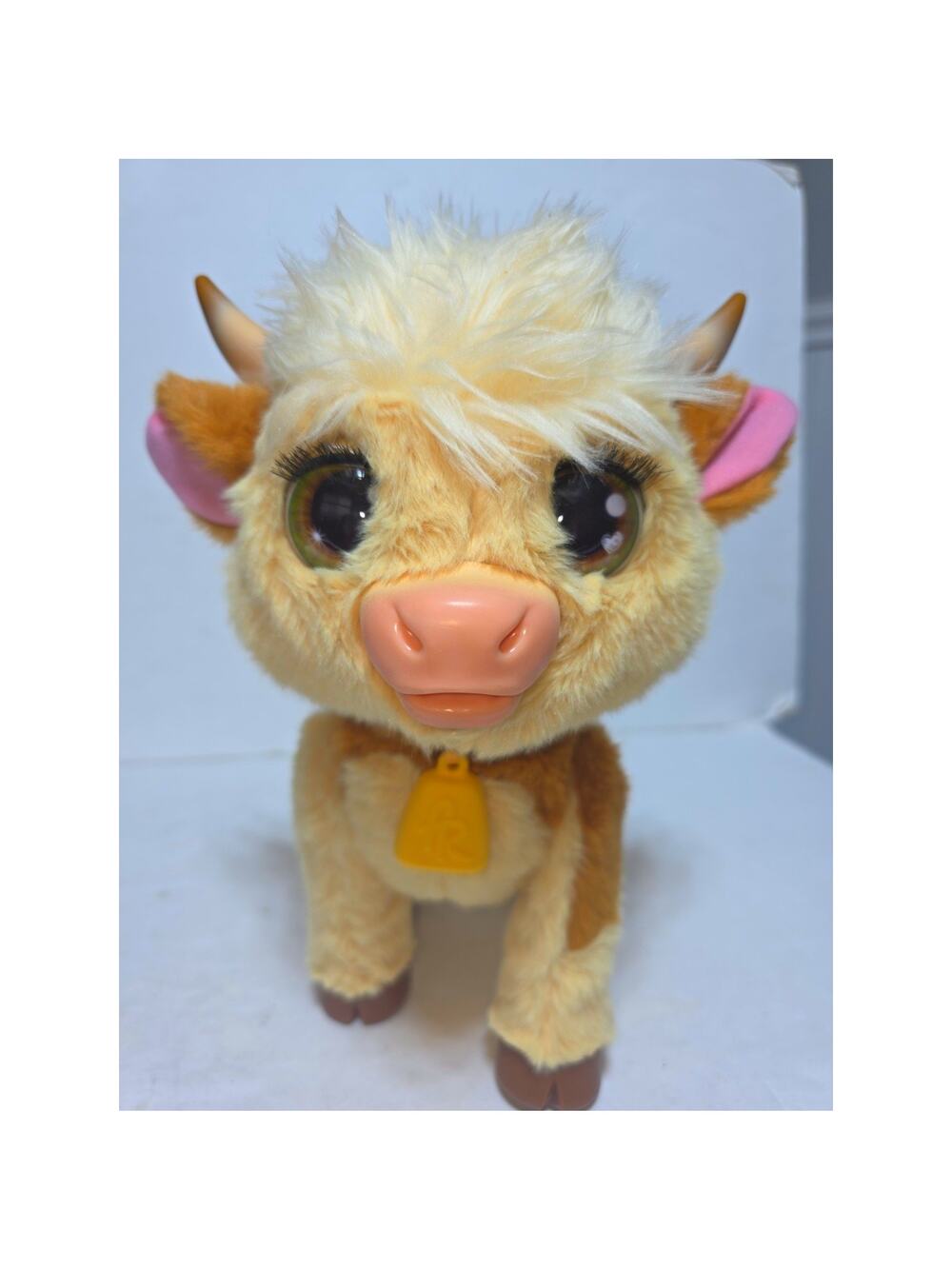 Fur Real Maggie Interactive Feed & Follow Cow Plush Toy Cow ONLY No Box TESTED!